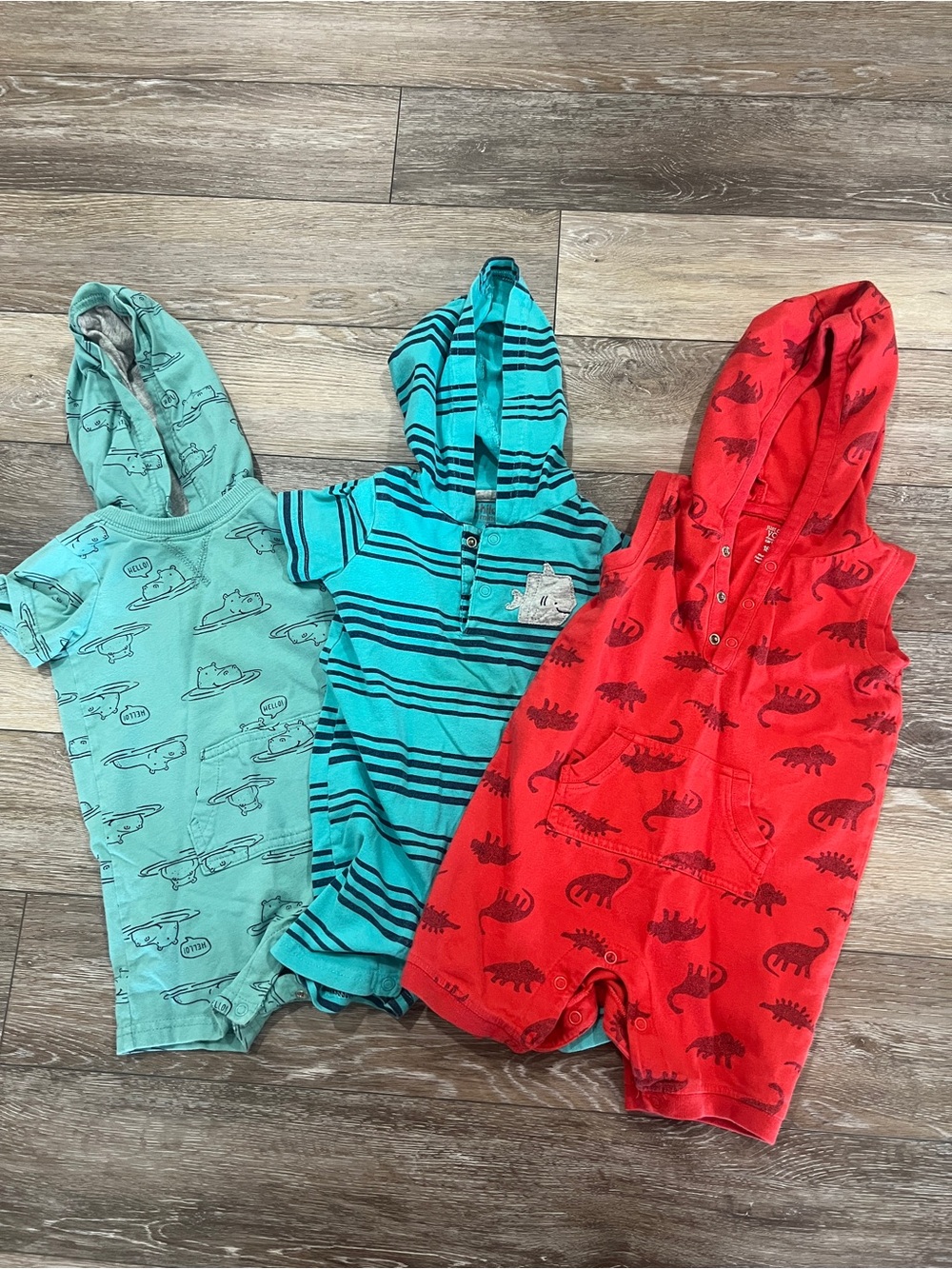 Bundle baby boy hoodie rompers